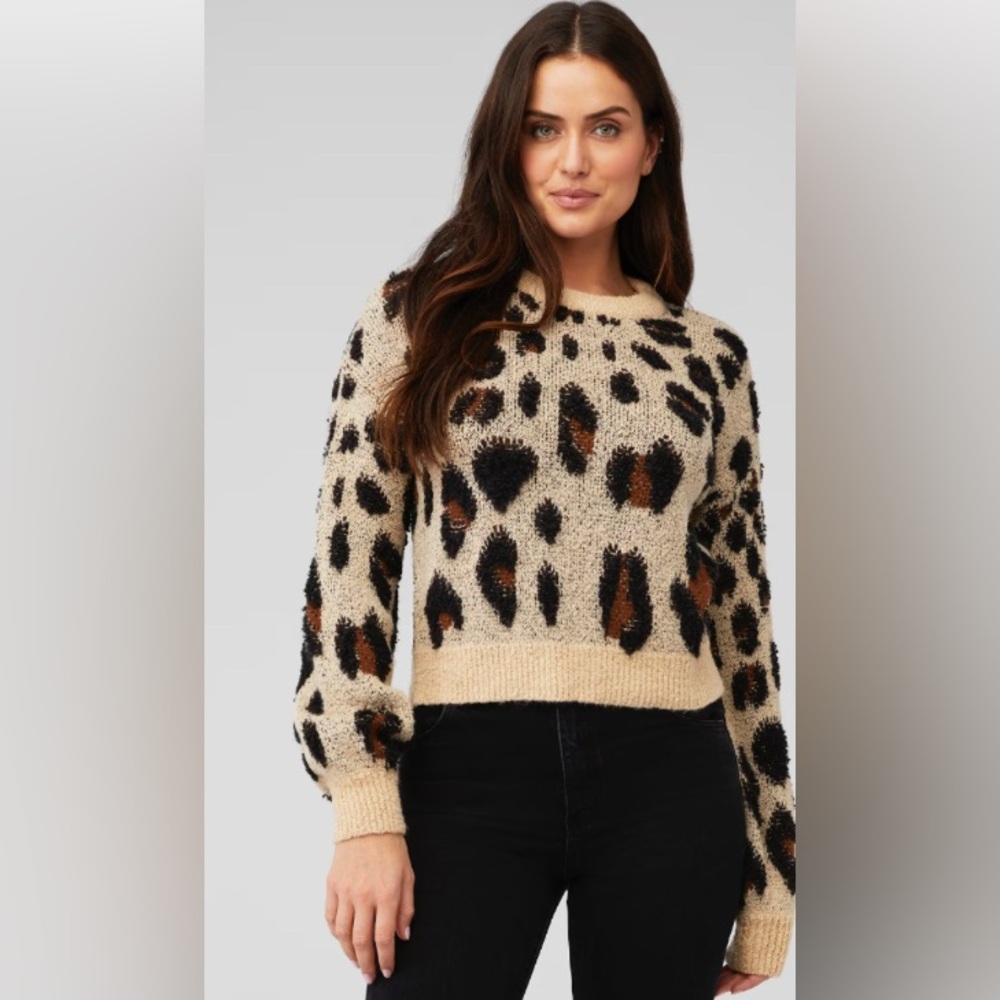 Bardot Leopard Slouch Sweater